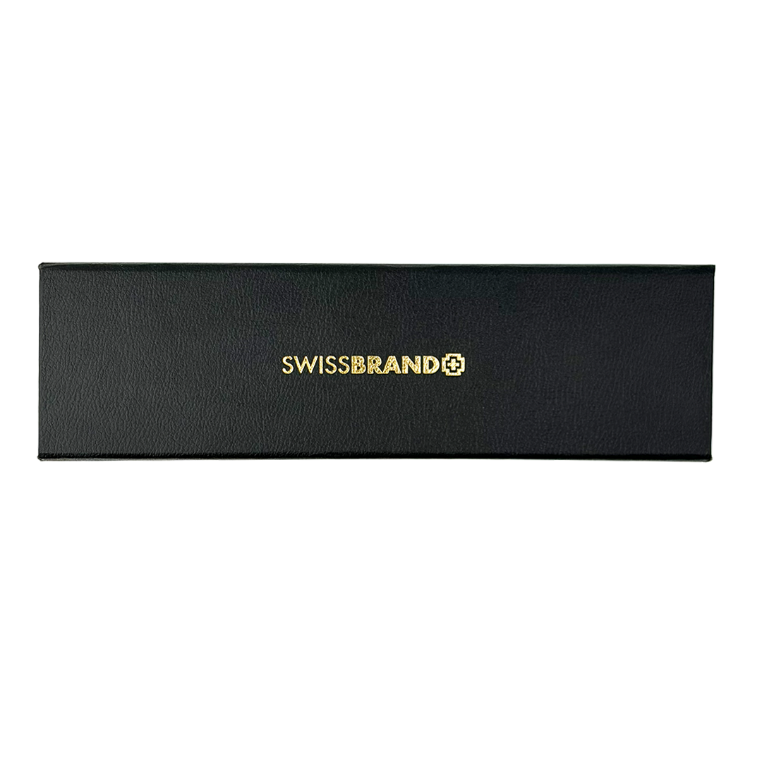 SWISSBRAND Vivid Matte black Ballpoint Pen with trim - Pack of 2