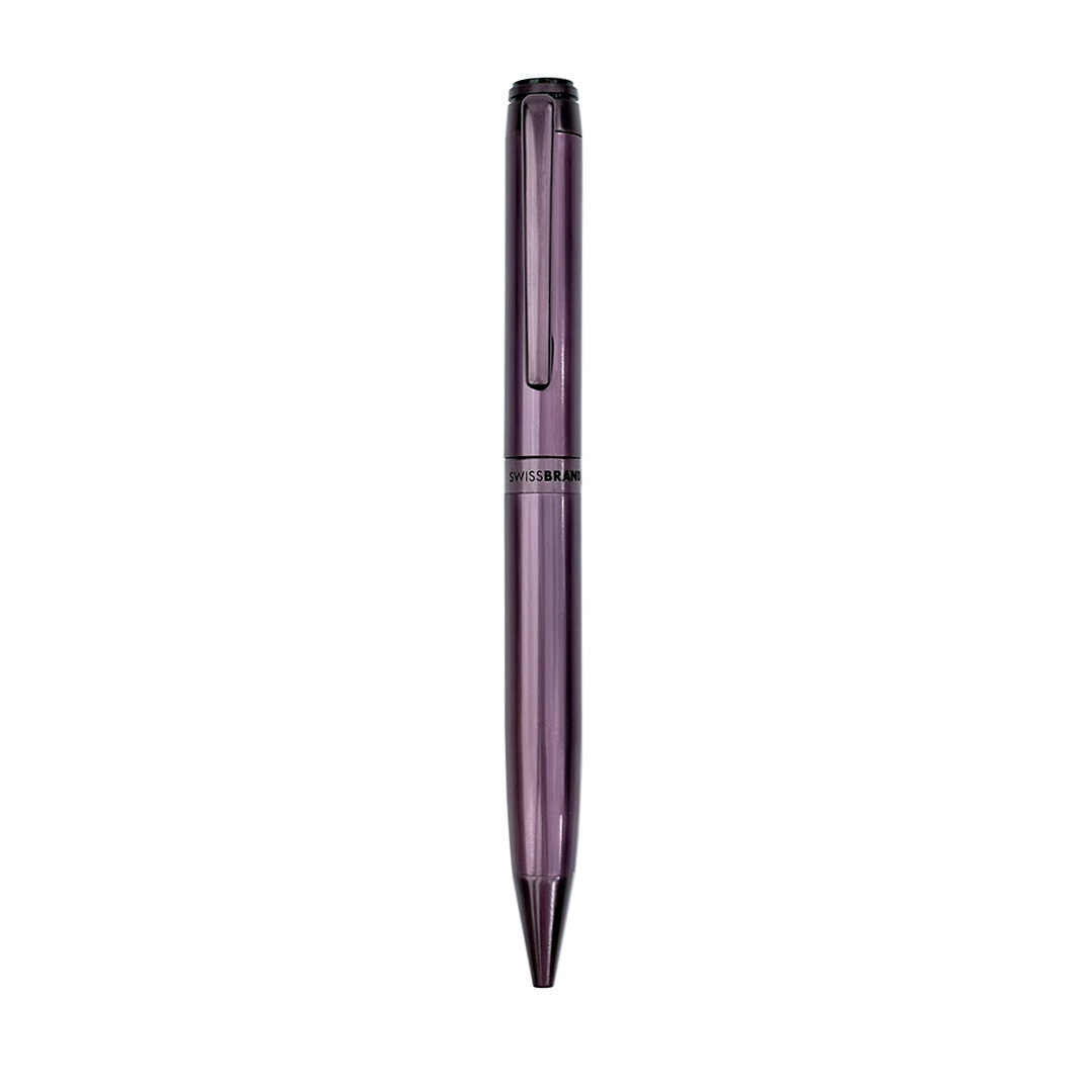 Legacy Regalia Matte Purple Metal Rollerball & Ballpoint Pen Set