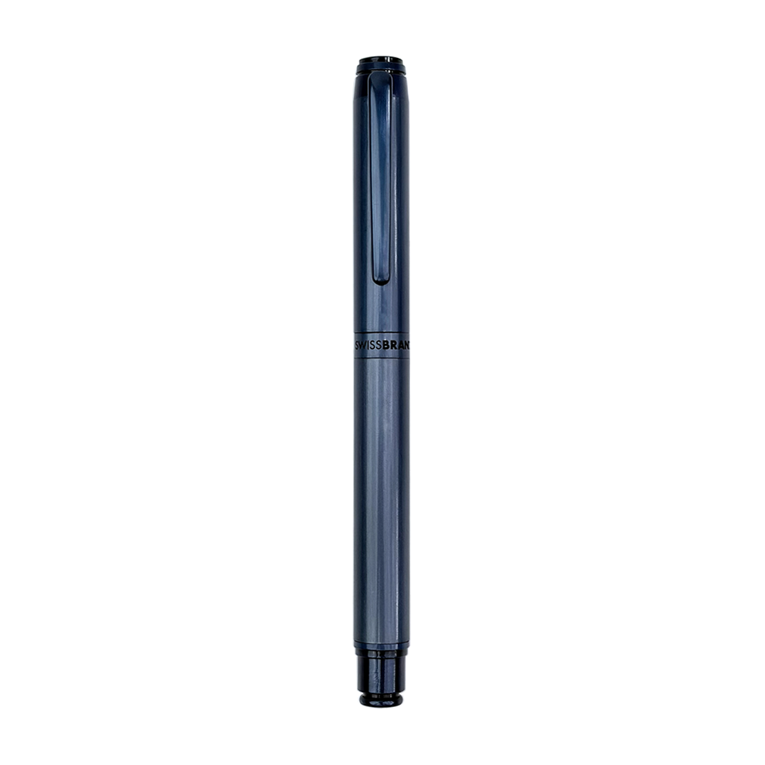 Legacy Azure Matte Blue Metal Rollerball, Ballpoint & Fountain Pen Set