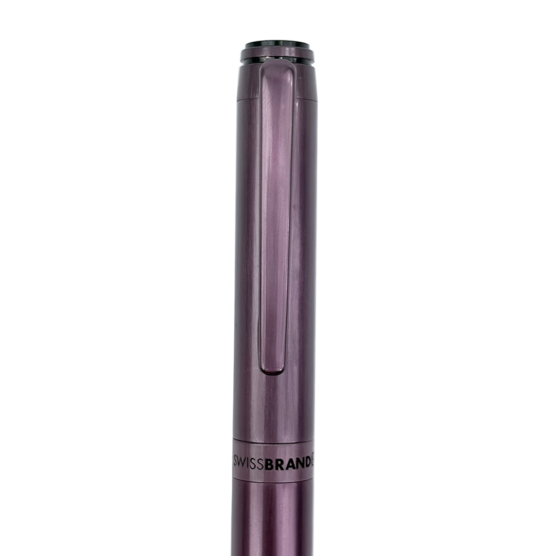 Legacy Regalia Matte Purple Metal Rollerball & Ballpoint Pen Set