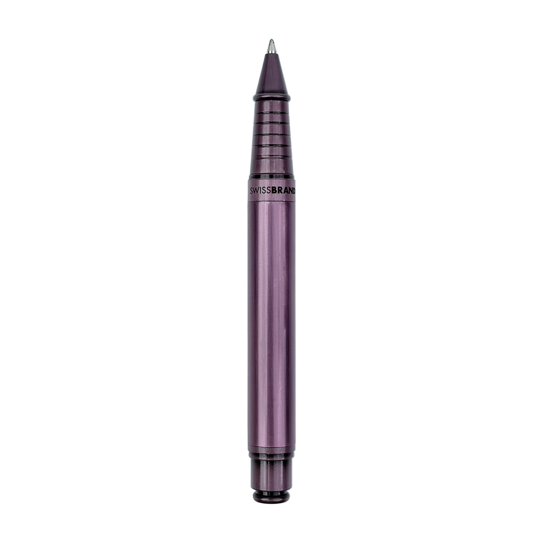 Legacy Regalia Matte Purple Metal Rollerball & Ballpoint Pen Set