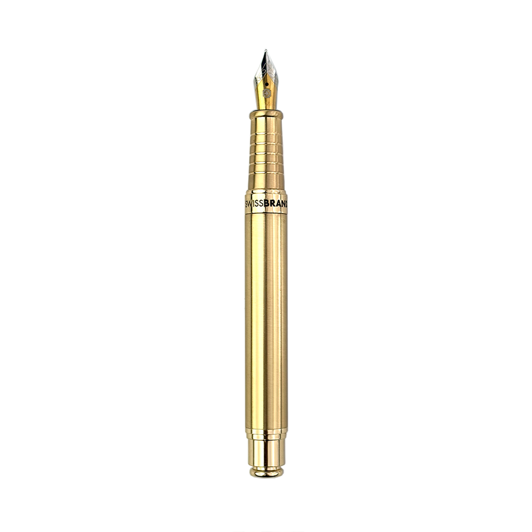 Legacy Aurelius Glossy Gold Metal Fountain Pen