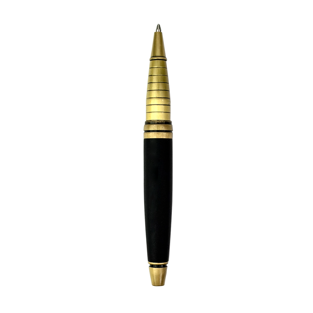 SWISSBRAND Vivid Matte black Ballpoint Pen with trim - Pack of 2