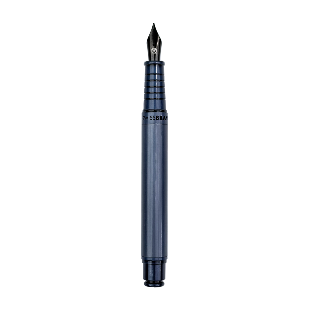 Legacy Azure Matte Blue Metal Rollerball, Ballpoint & Fountain Pen Set