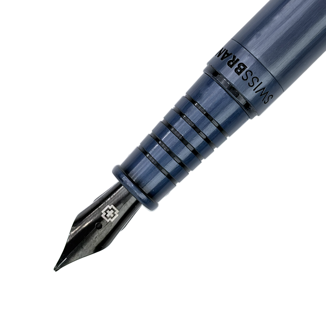 Legacy Azure Matte Blue Metal Rollerball, Ballpoint & Fountain Pen Set