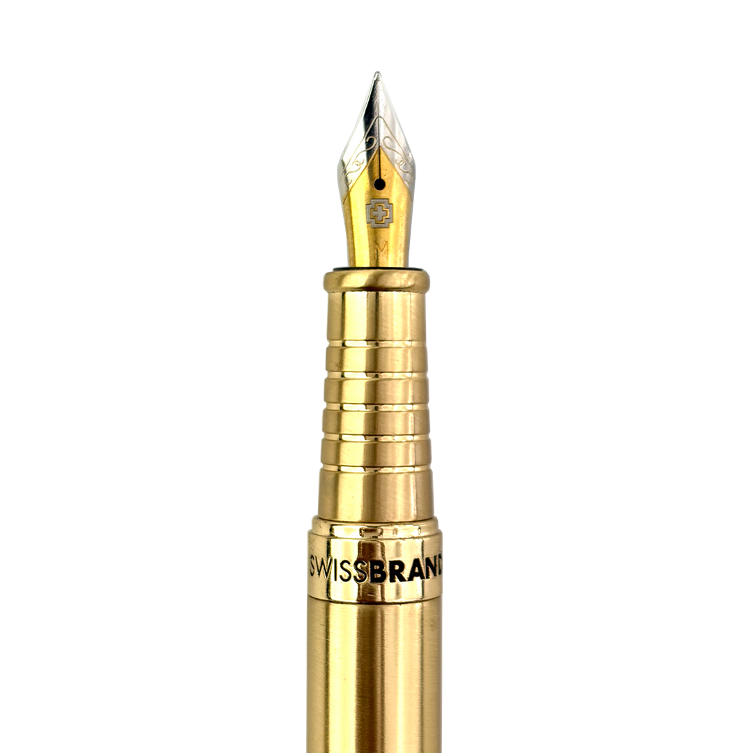 Legacy Aurelius Glossy Gold Metal Fountain Pen