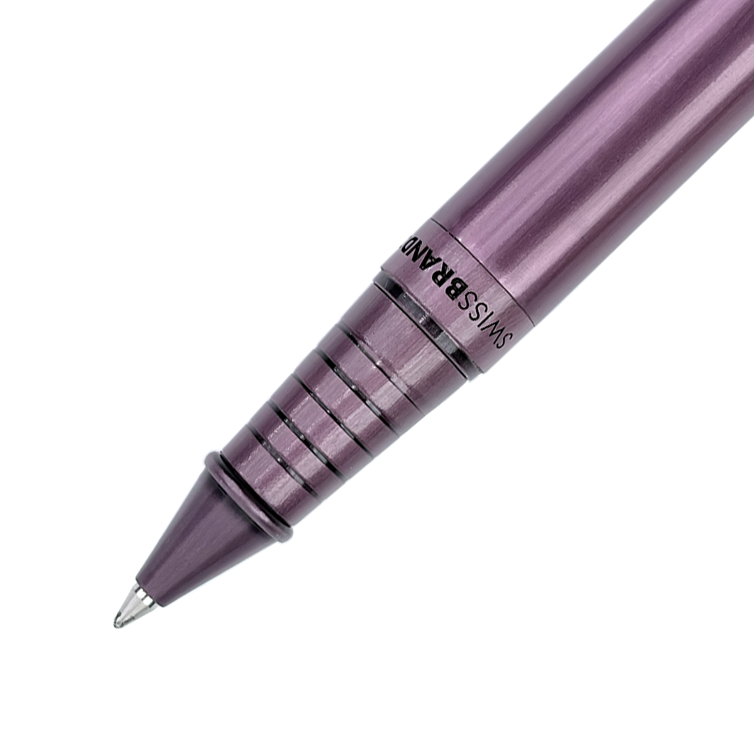 Legacy Regalia Matte Purple Metal Rollerball & Ballpoint Pen Set