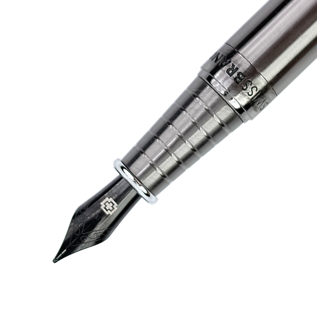 Legacy Titan Gunmetal Finish Metal Rollerball, Ballpoint & Fountain Pen Set