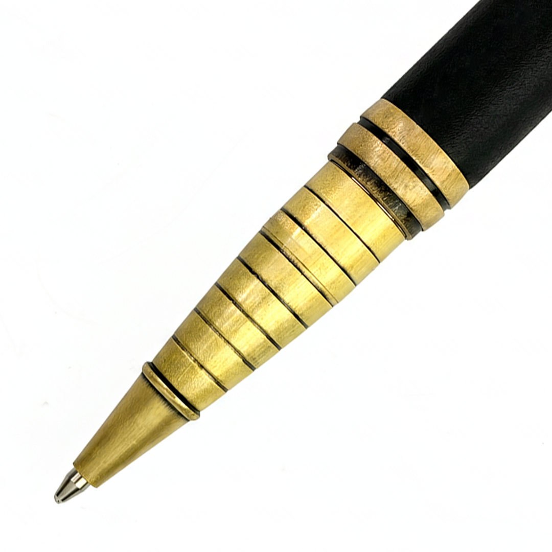 SWISSBRAND Vivid Matte black Ballpoint Pen with trim - Pack of 2