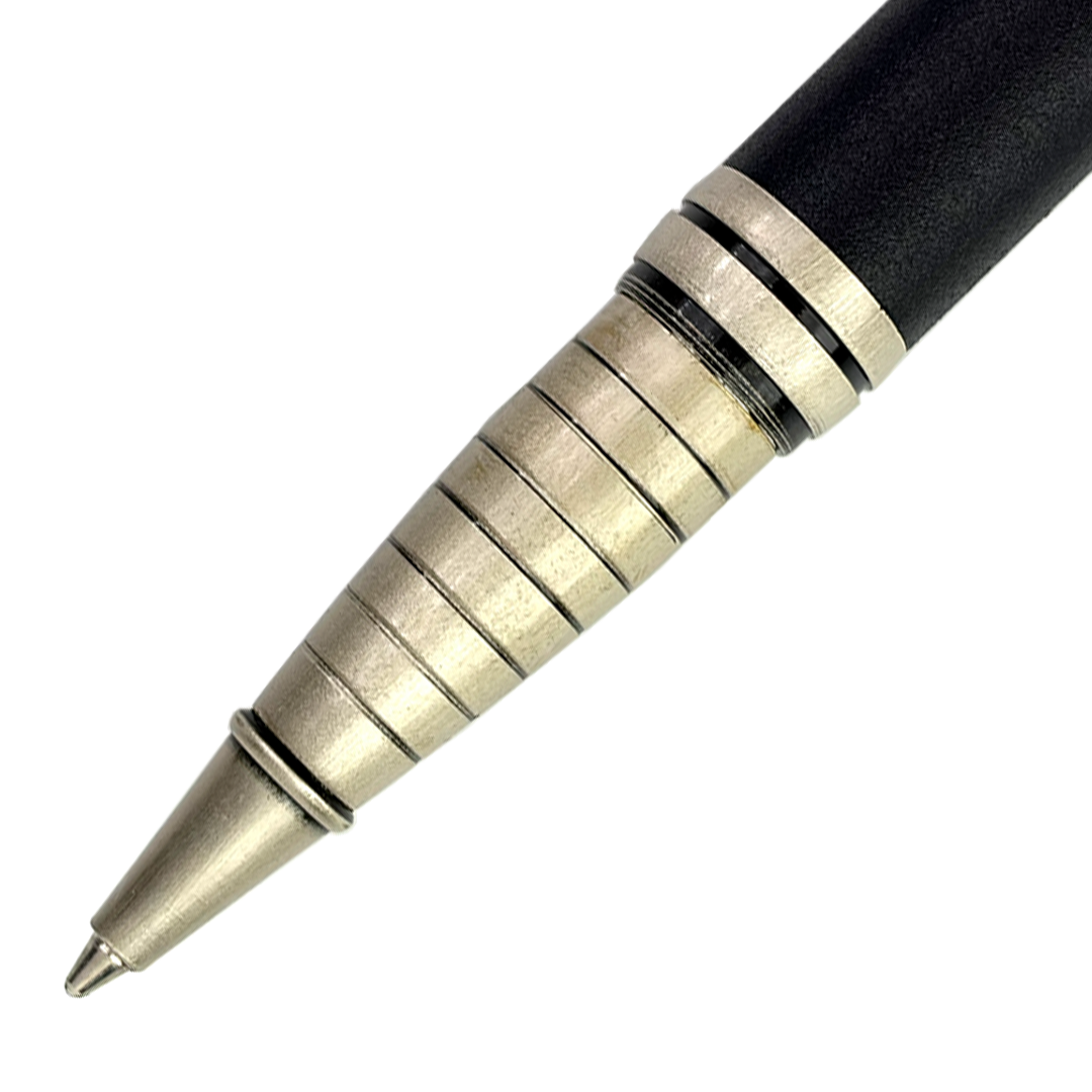 SWISSBRAND Vivid Matte black Ballpoint Pen with trim - Pack of 2
