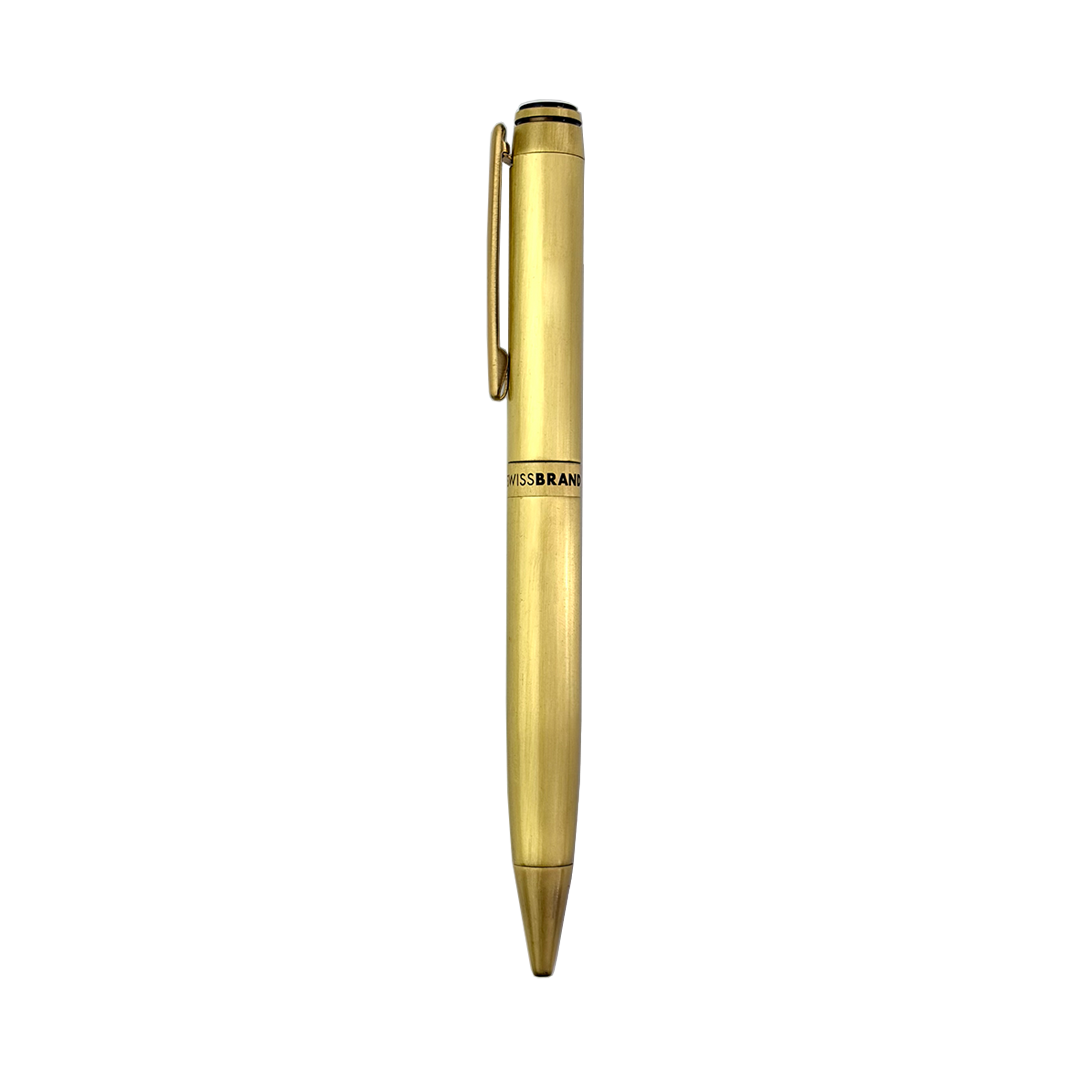 Legacy Imperial Matte Gold Metal Rollerball, Ballpoint & Fountain Pen Set