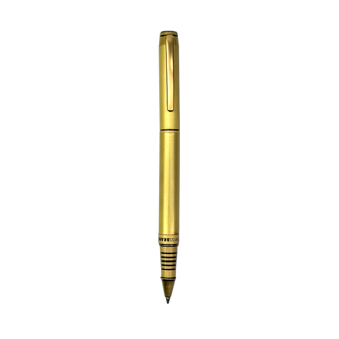Legacy Imperial Matte Gold Metal Rollerball & Fountain Pen Set