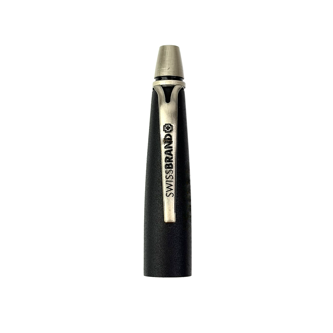 SWISSBRAND Vivid Matte black Ballpoint Pen with trim - Pack of 2