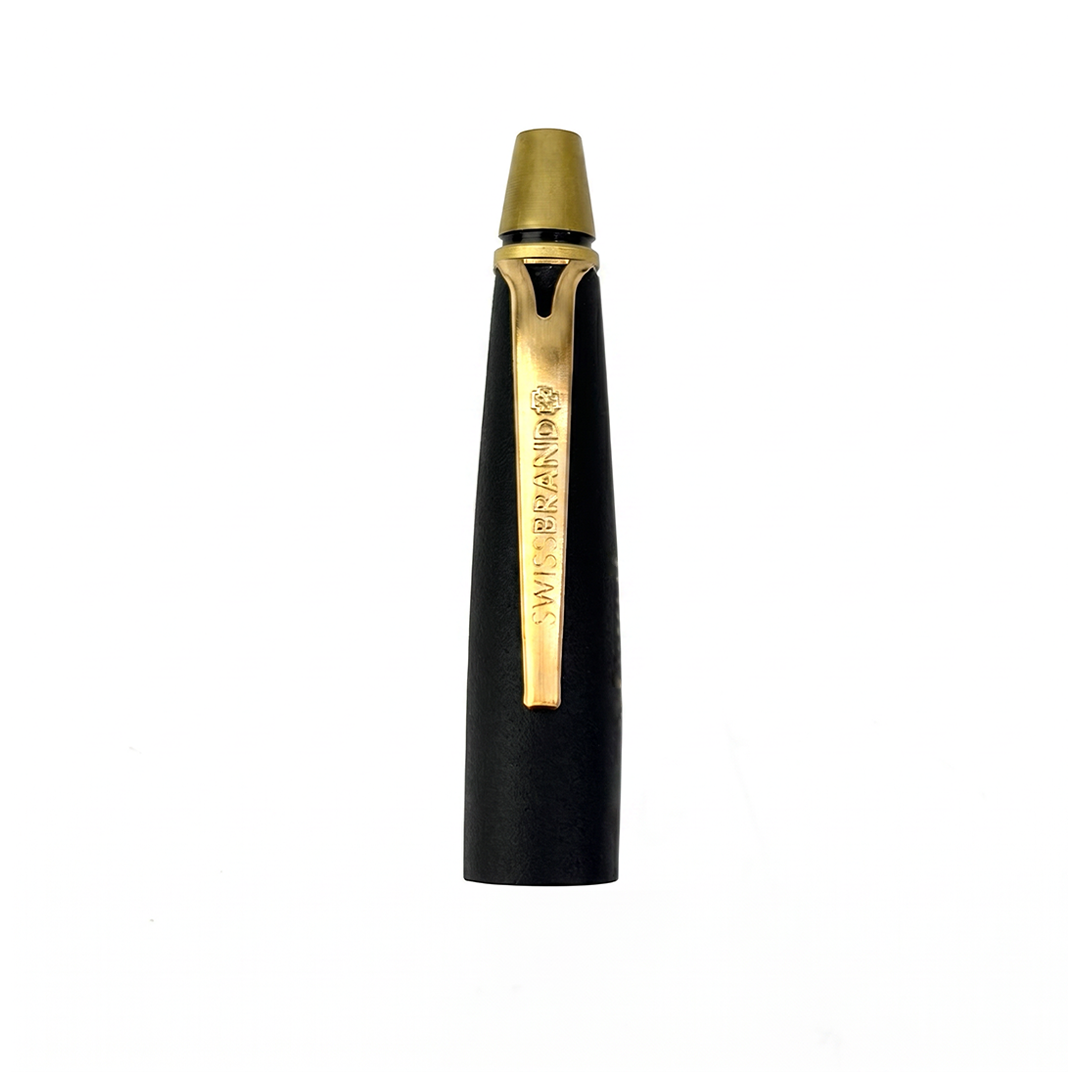 SWISSBRAND Vivid Matte black Ballpoint Pen with trim - Pack of 2