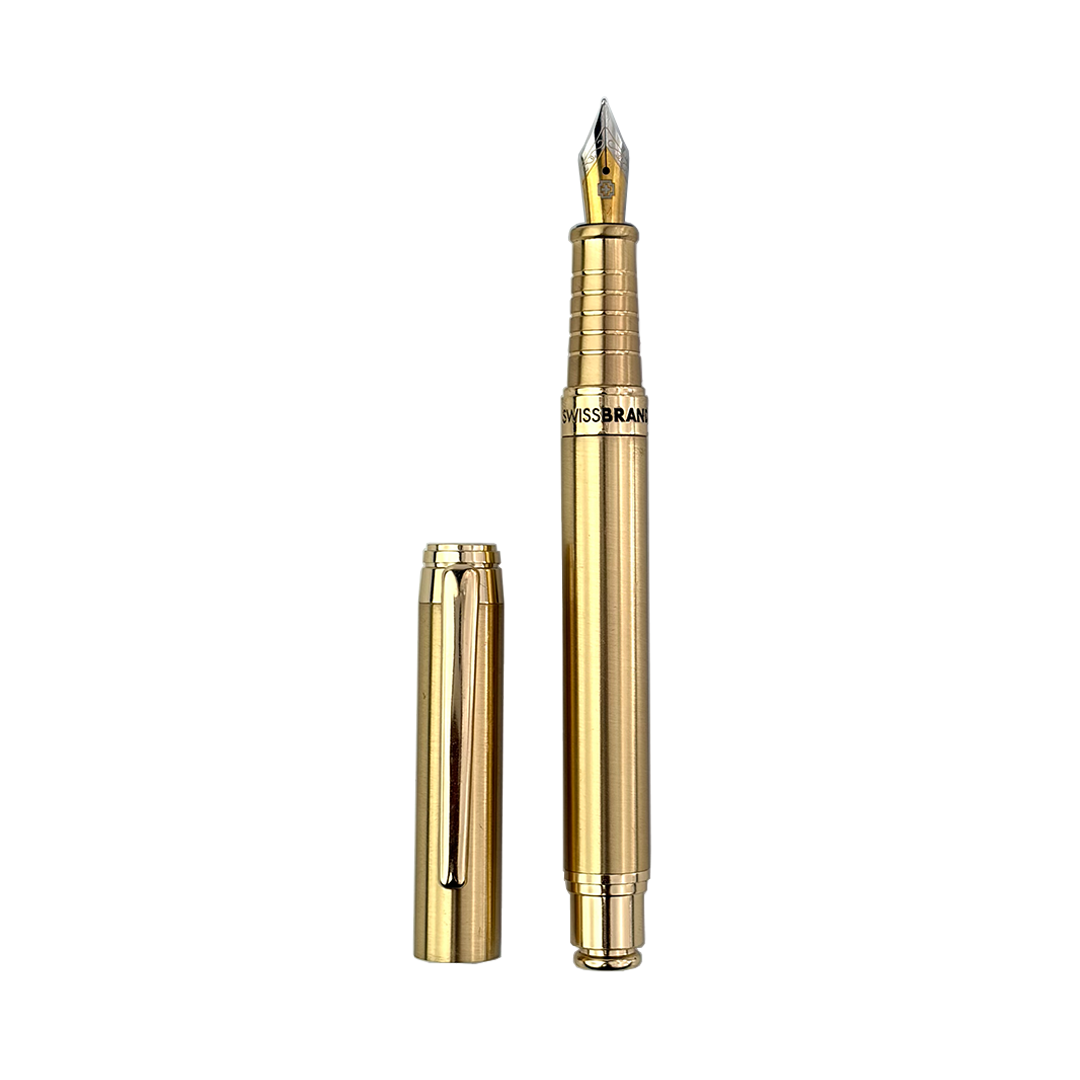 Legacy Aurelius Glossy Gold Metal Fountain Pen