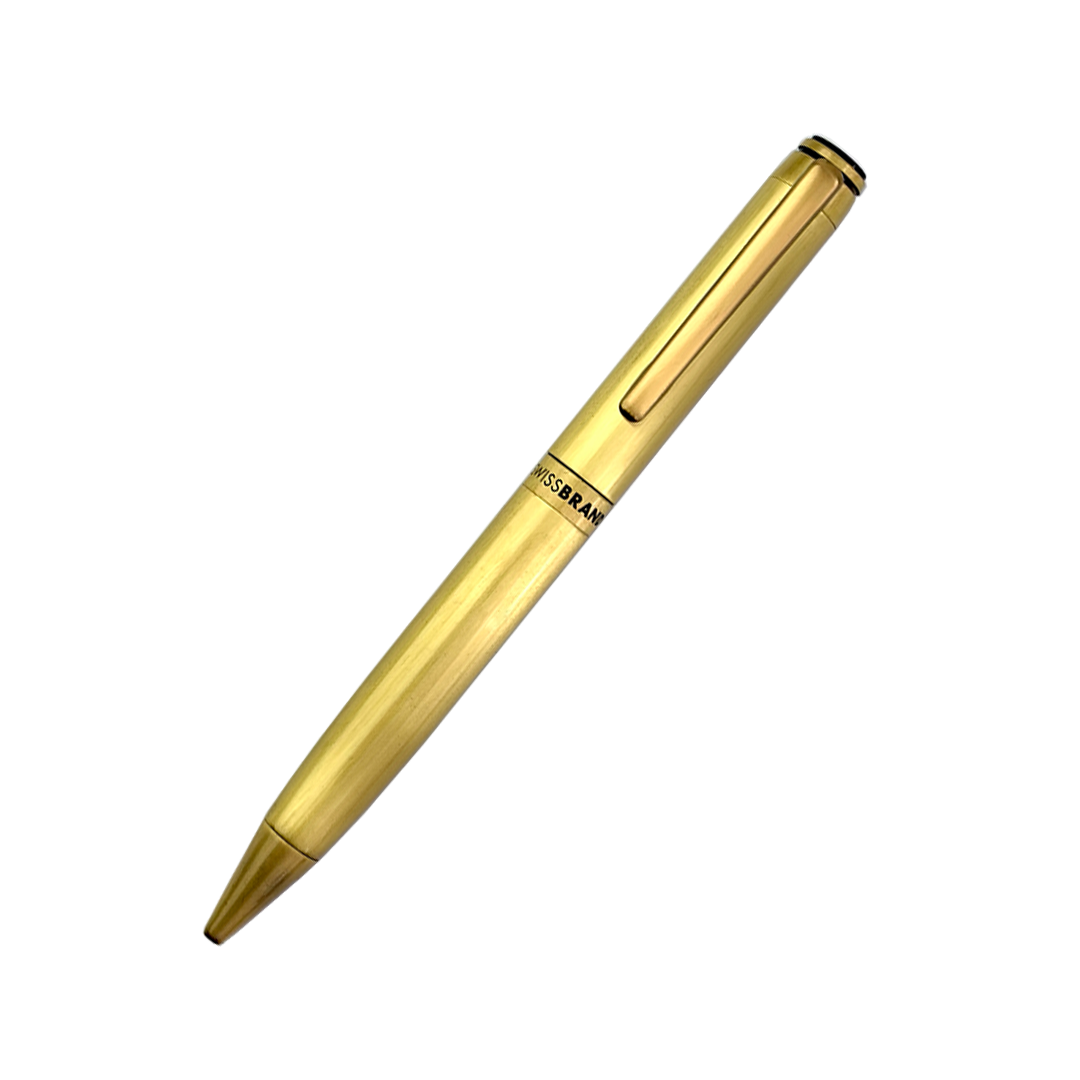 Legacy Imperial Matte Gold Metal Rollerball, Ballpoint & Fountain Pen Set