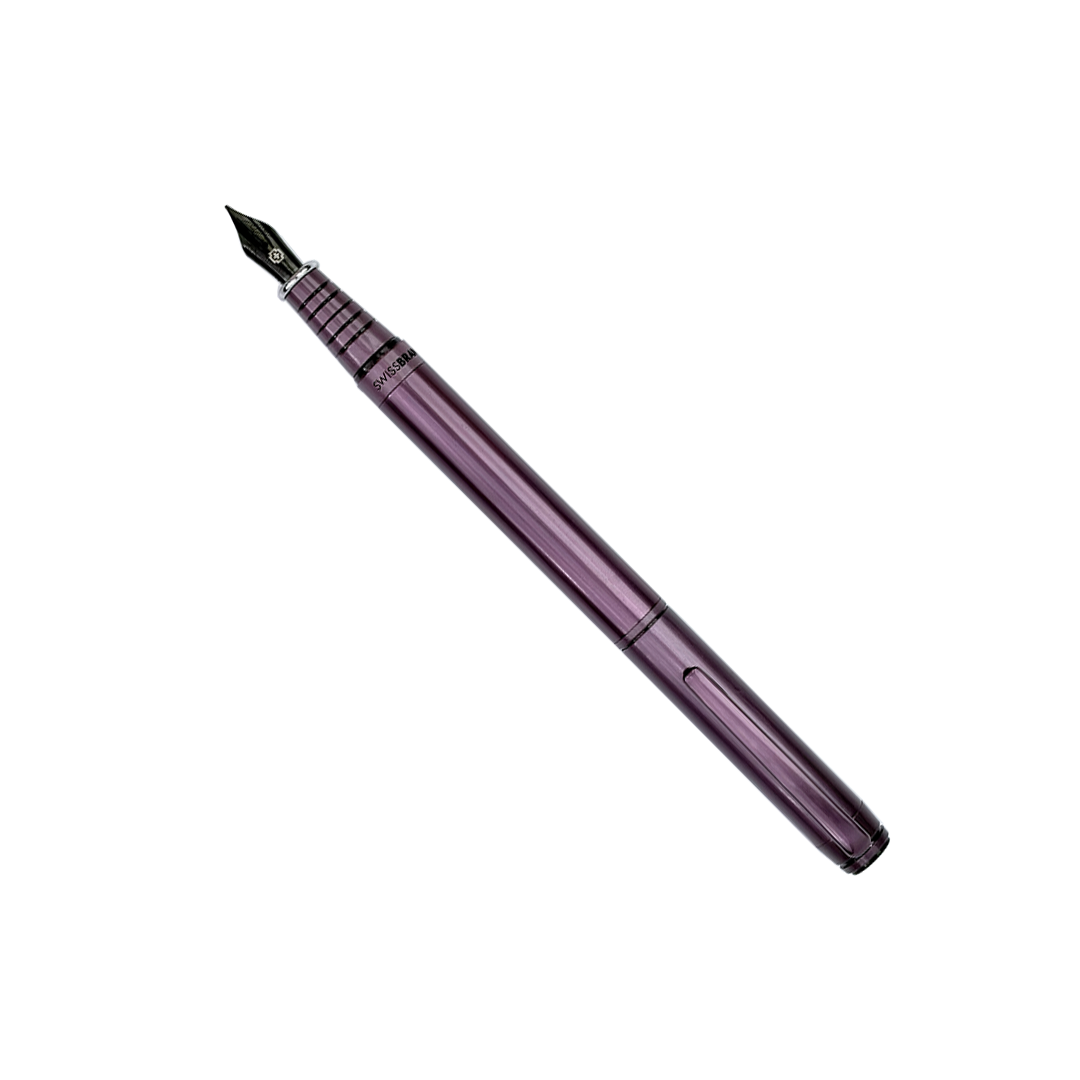 Legacy Regalia Matte Purple Metal Rollerball & Ballpoint Pen Set