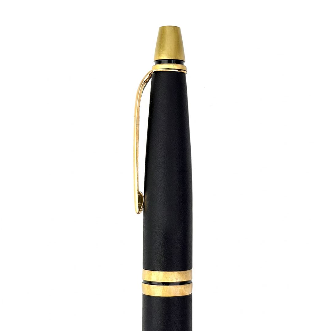 SWISSBRAND Vivid Matte black Ballpoint Pen with trim - Pack of 2