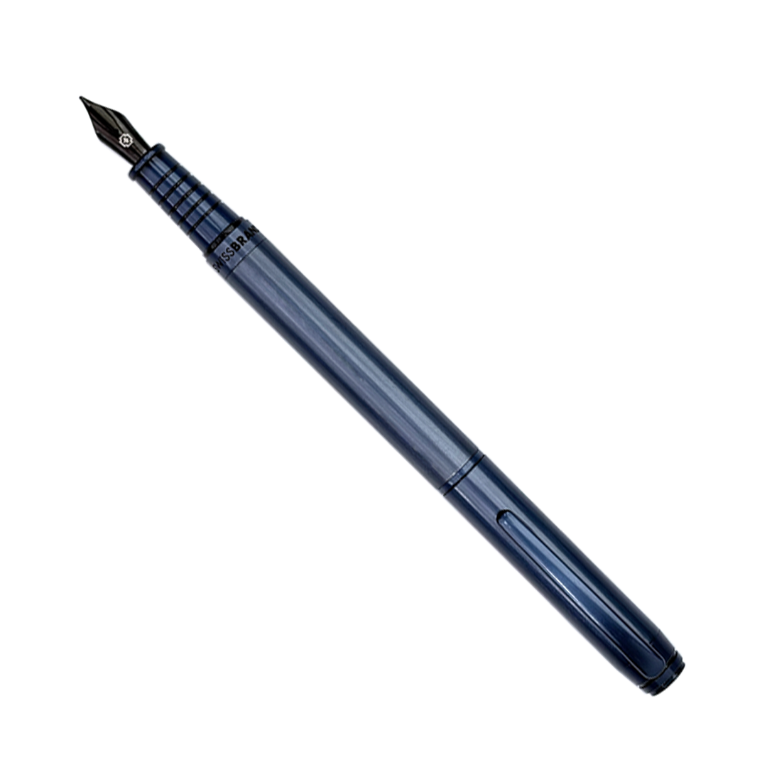 Legacy Azure Matte Blue Metal Rollerball, Ballpoint & Fountain Pen Set