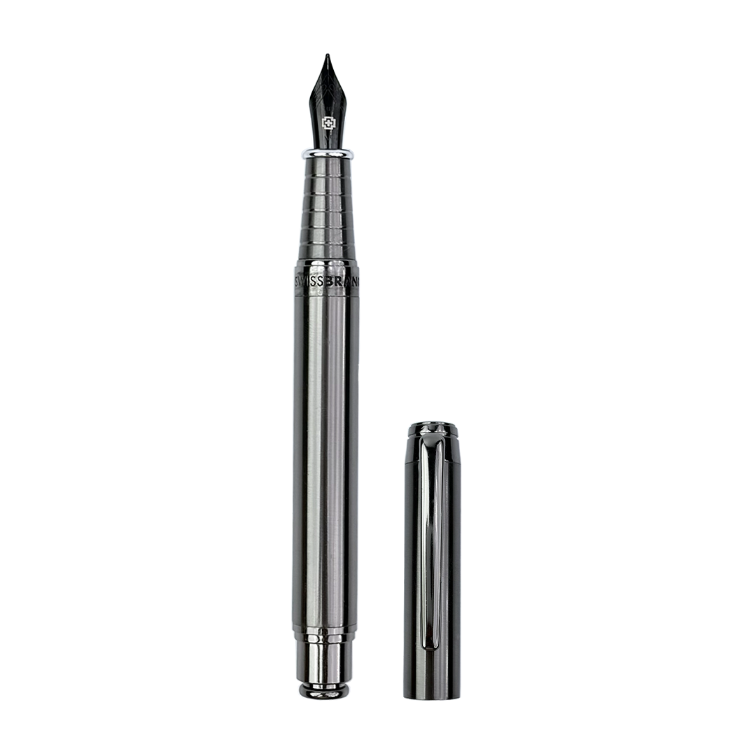 Legacy Titan Gunmetal Finish Metal Rollerball, Ballpoint & Fountain Pen Set