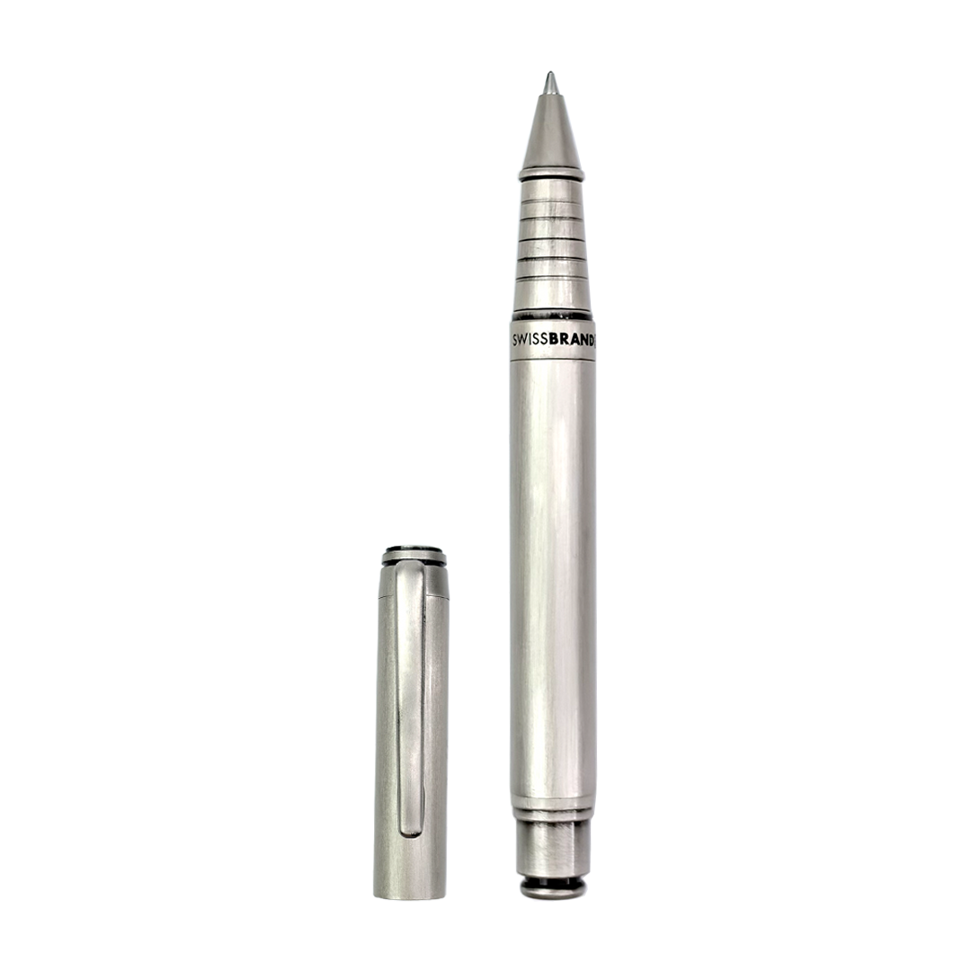 Legacy Graphite Matte Chrome Metal Rollerball Pen