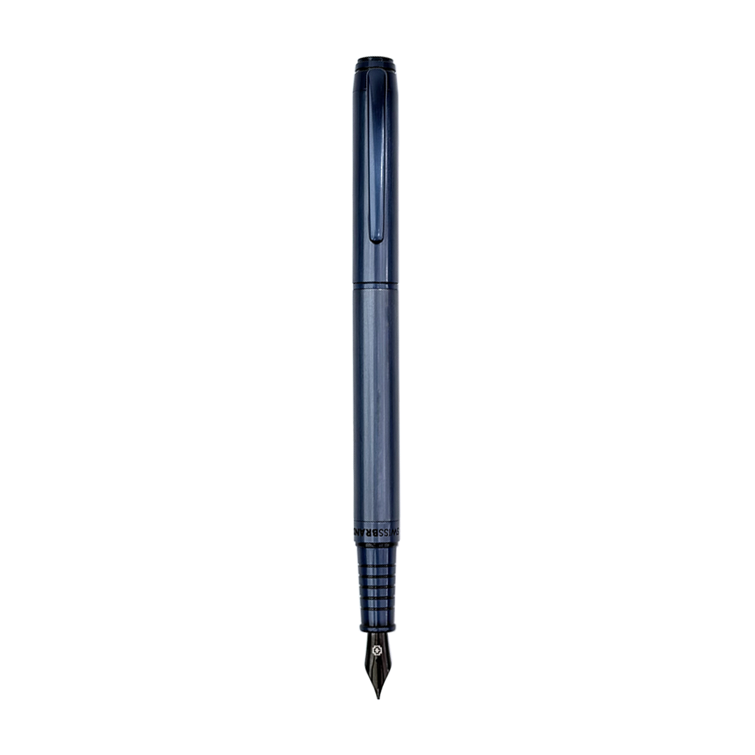 Legacy Azure Matte Blue Metal Rollerball, Ballpoint & Fountain Pen Set