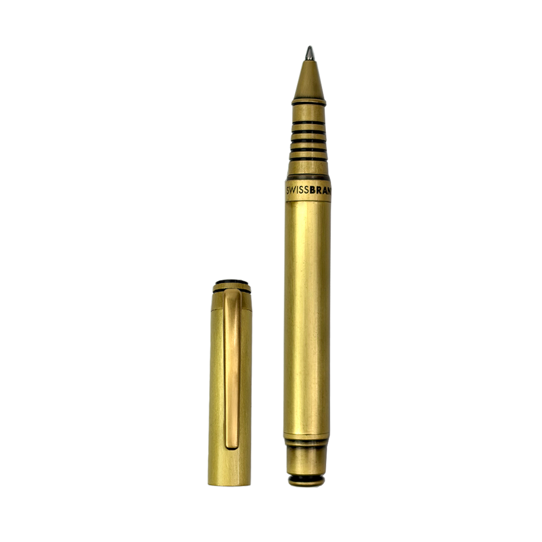 Legacy Imperial Matte Gold Metal Rollerball & Fountain Pen Set