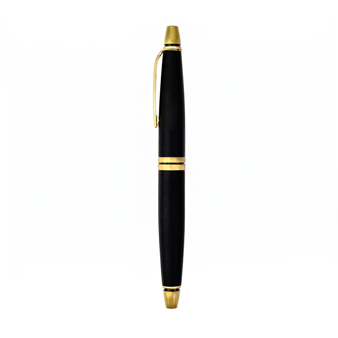 SWISSBRAND Vivid Matte black Ballpoint Pen with trim - Pack of 2