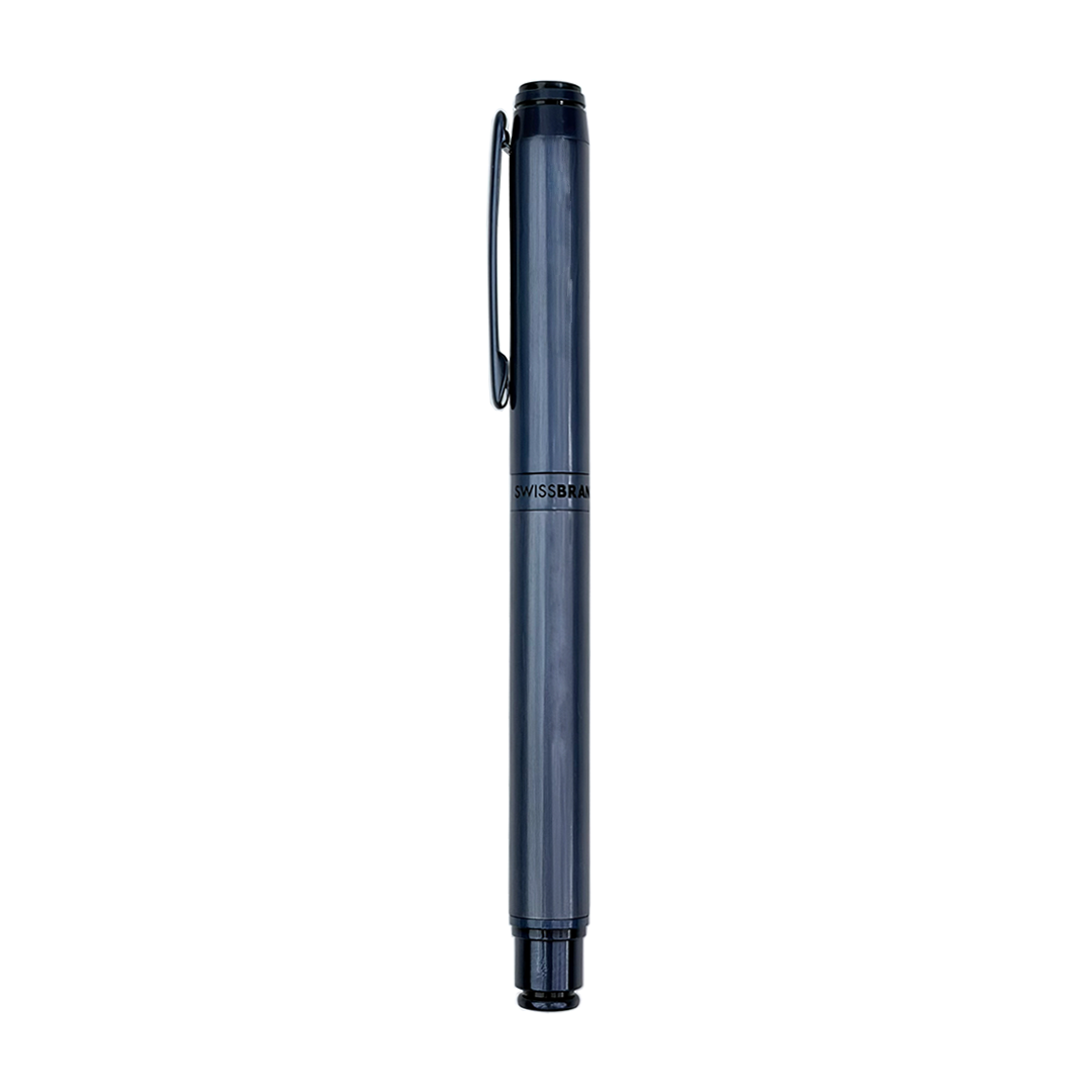 Legacy Azure Matte Blue Metal Rollerball, Ballpoint & Fountain Pen Set