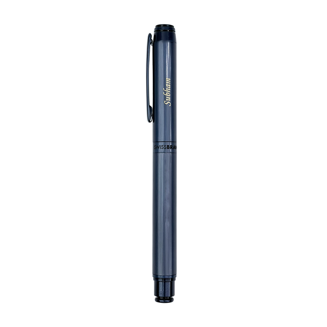 Legacy Azure Matte Blue Metal Rollerball, Ballpoint & Fountain Pen Set