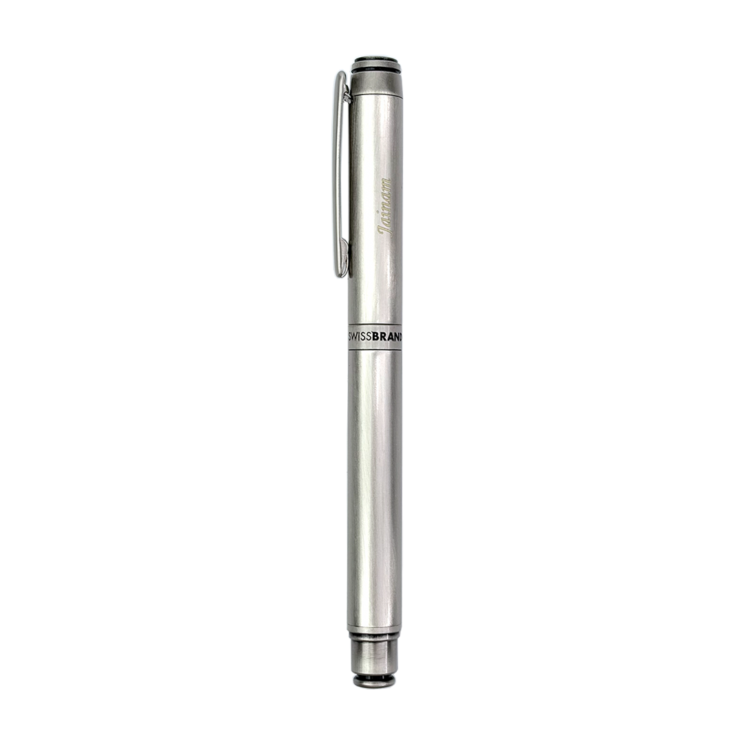 Legacy Graphite Matte Chrome Metal Rollerball Pen