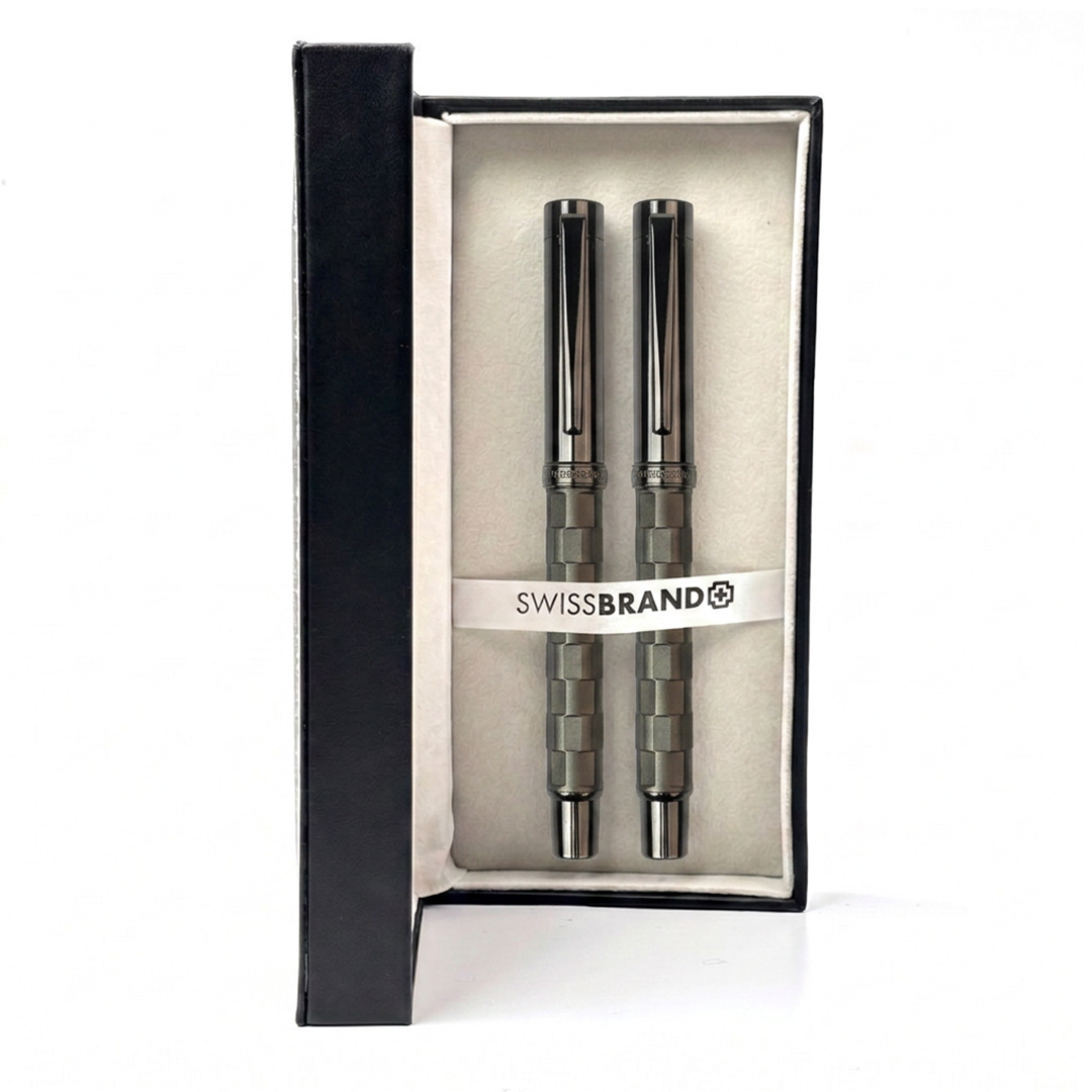 Ashler Tessera Rollerball & Fountain Pen Set