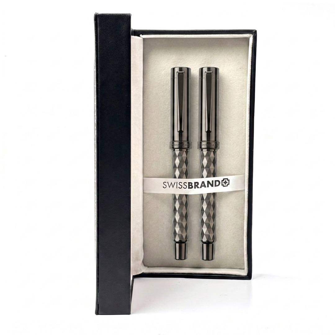 Ashler Crest Rollerball & Fountain Pen Set