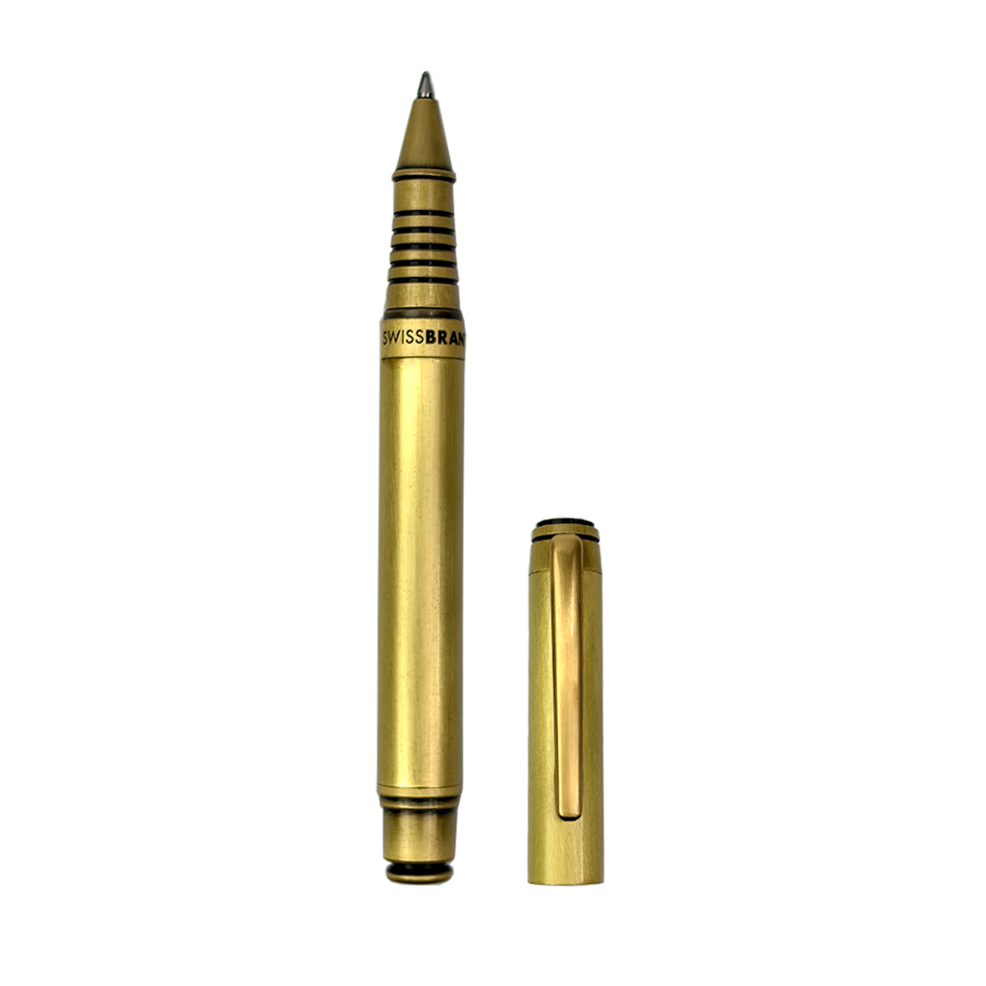 Legacy Imperial Matte Gold Metal Rollerball & Fountain Pen Set