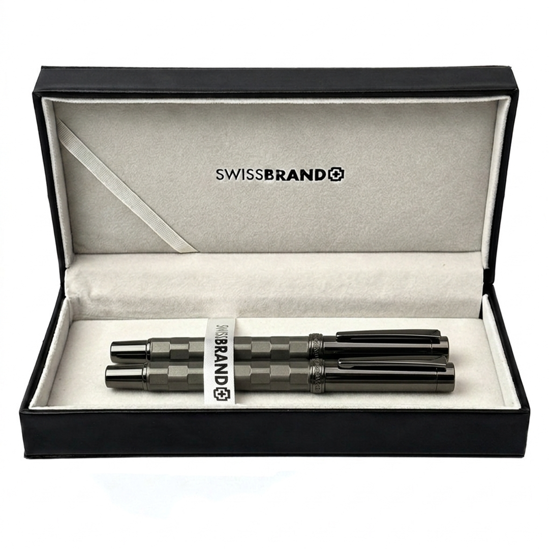 Ashler Tessera Rollerball & Fountain Pen Set