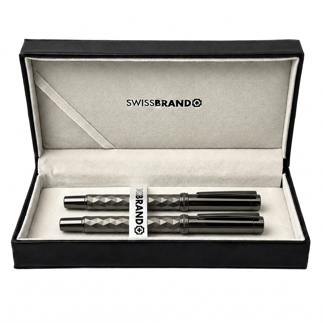 Ashler Crest Rollerball & Fountain Pen Set