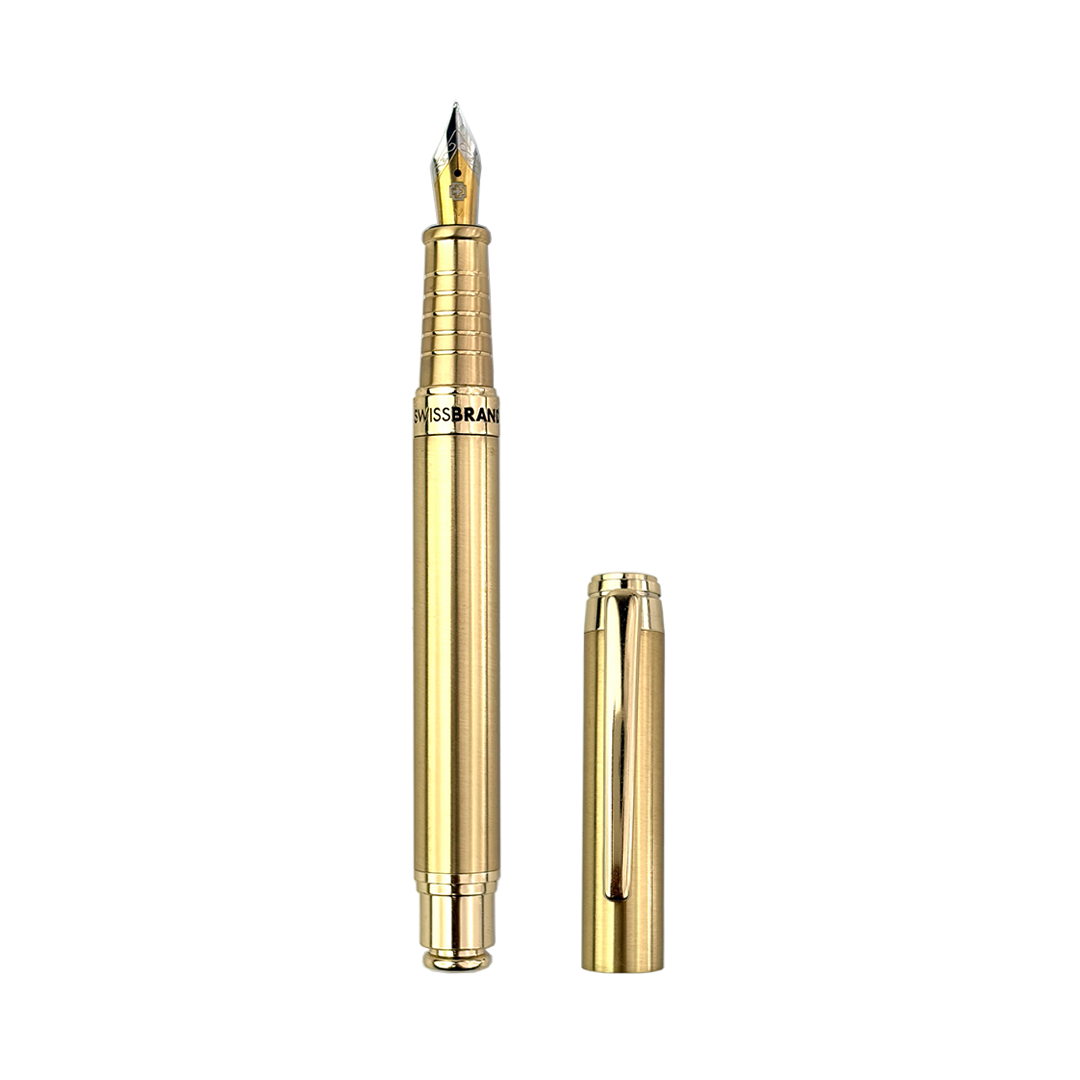 Legacy Aurelius Glossy Gold Metal Fountain Pen
