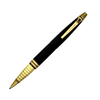 SWISSBRAND Vivid 2533 Matte black gold Ballpoint Pen with gold trim