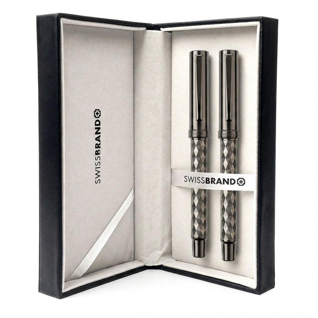 Ashler Crest Rollerball & Fountain Pen Set