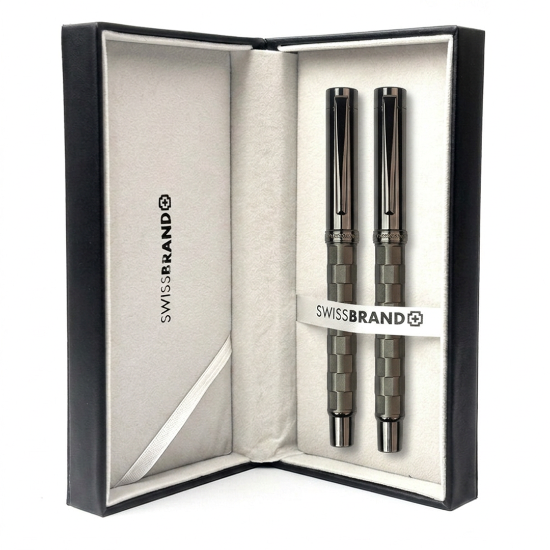 Ashler Tessera Rollerball & Fountain Pen Set