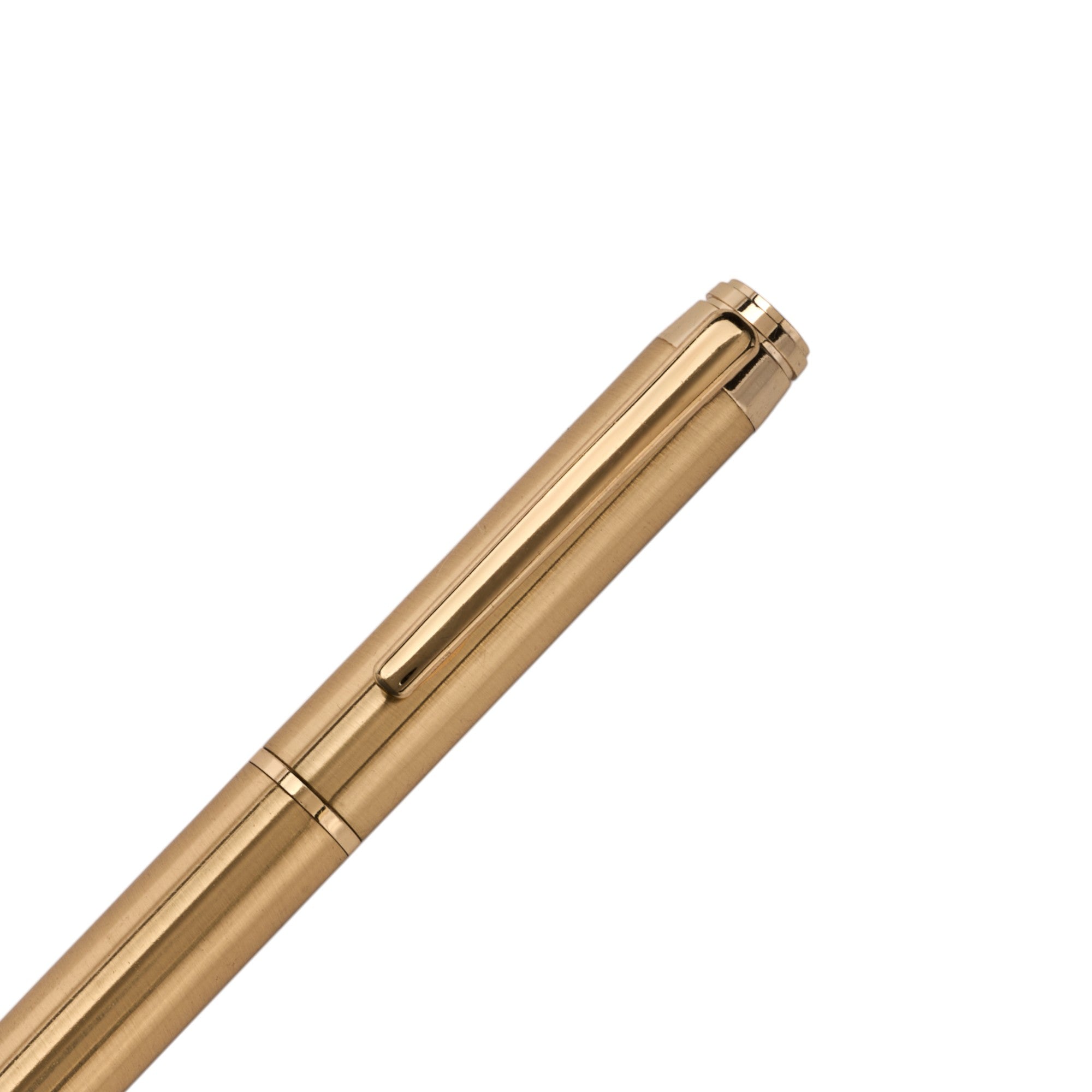 SWISSBRAND Legacy 2504 High - gloss gold lacquer barrel Fountain Pen with gold trim
