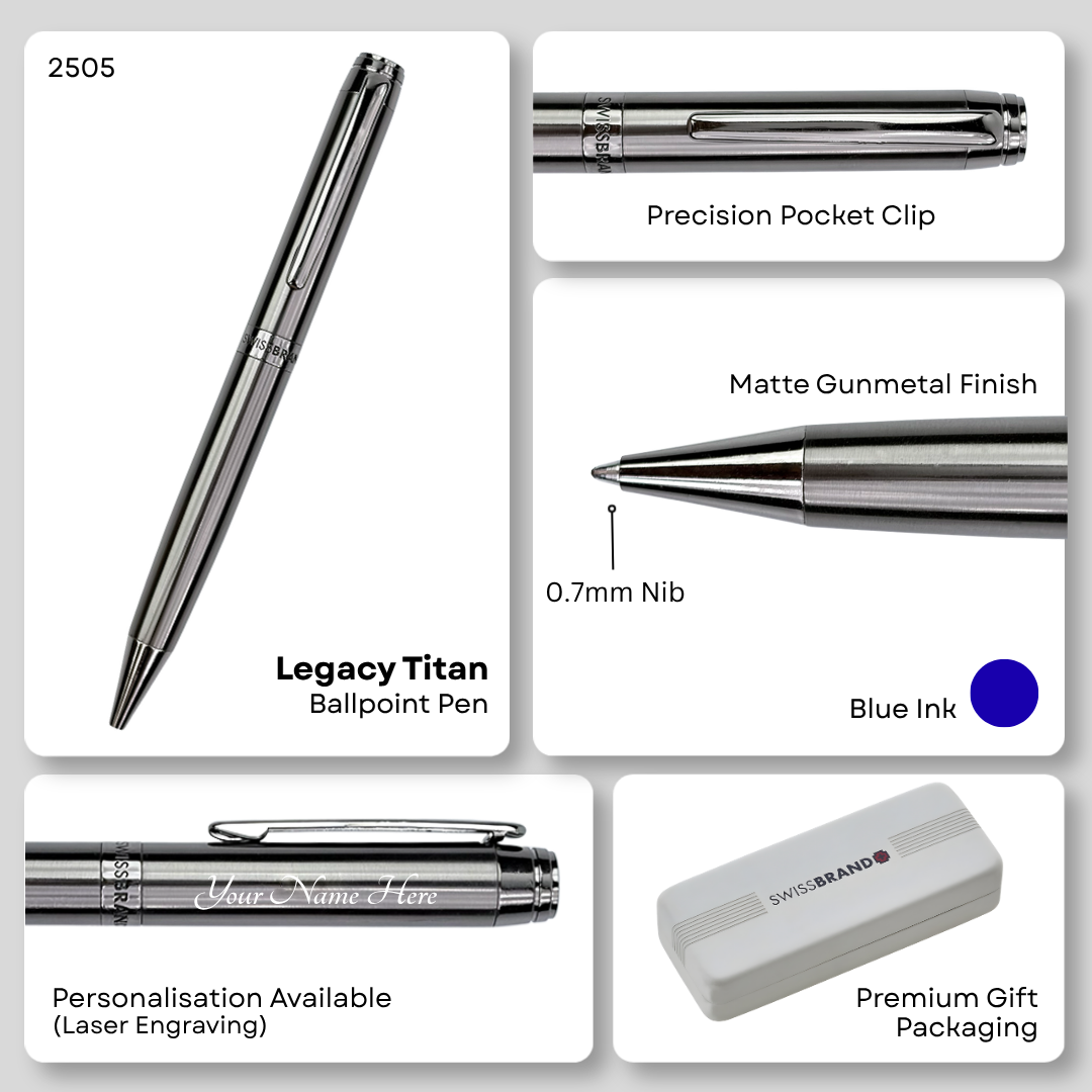 Legacy Titan Gunmetal Finish Metal Ballpoint Pen
