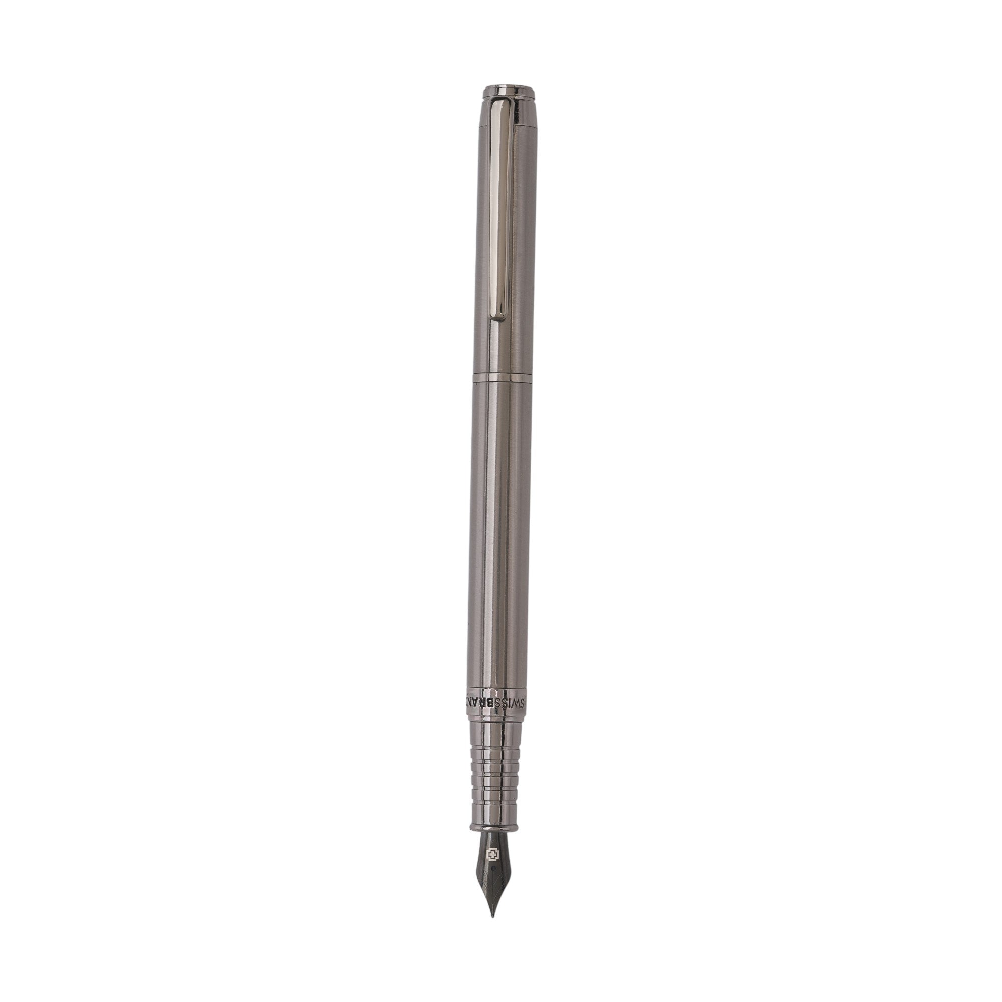 SWISSBRAND Legacy 2505 Gunmetal finish Fountain Pen with gunmetal trim