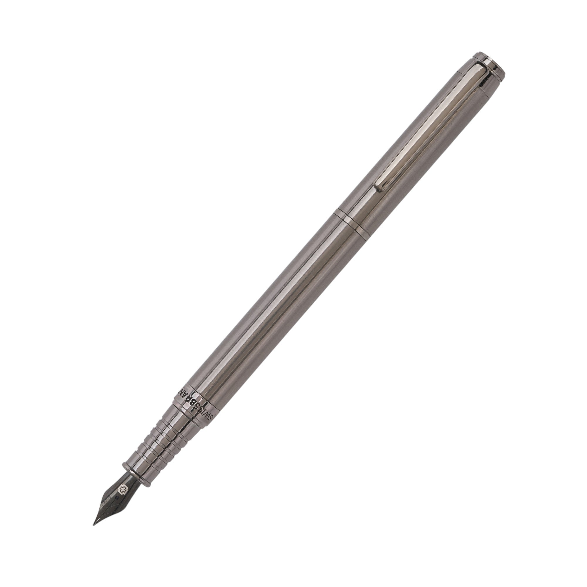 SWISSBRAND Legacy 2505 Gunmetal finish Fountain Pen with gunmetal trim