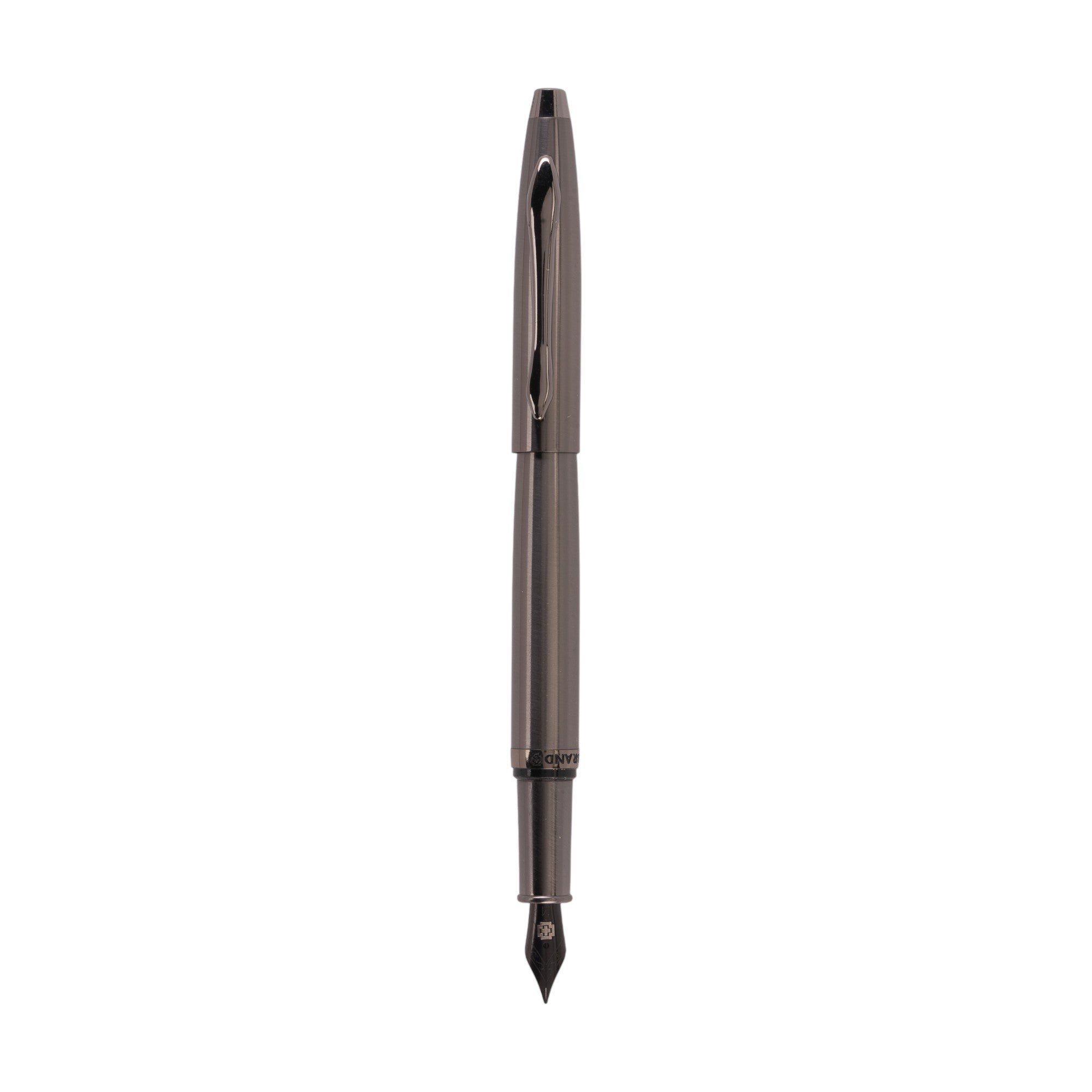 SWISSBRAND Opulent 2521 Gloss Gunmetal finish Fountain Pen with Gunmetal trim