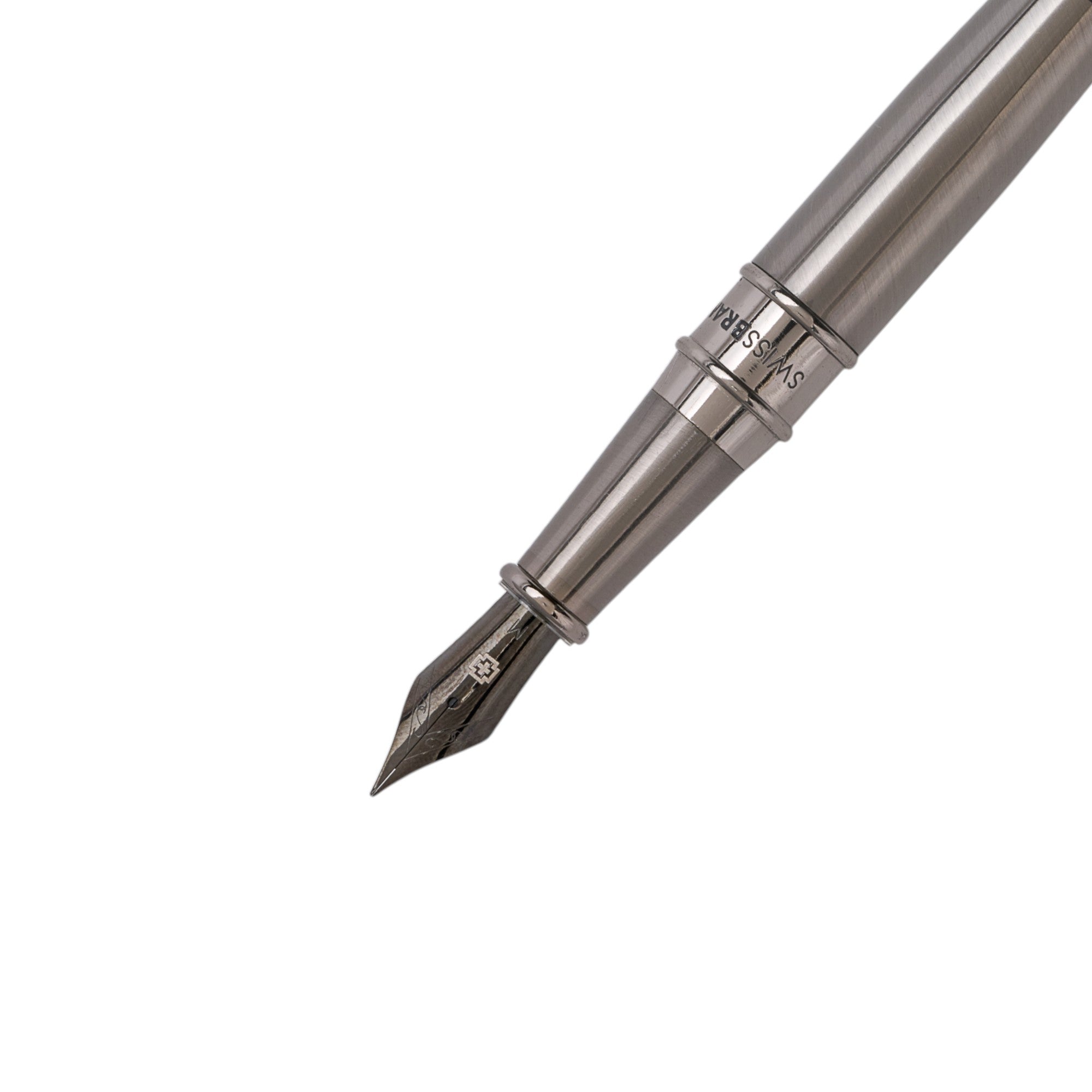 SWISSBRAND Lumina 2537 Gunmetal finish Fountain Pen with gunmetal trim
