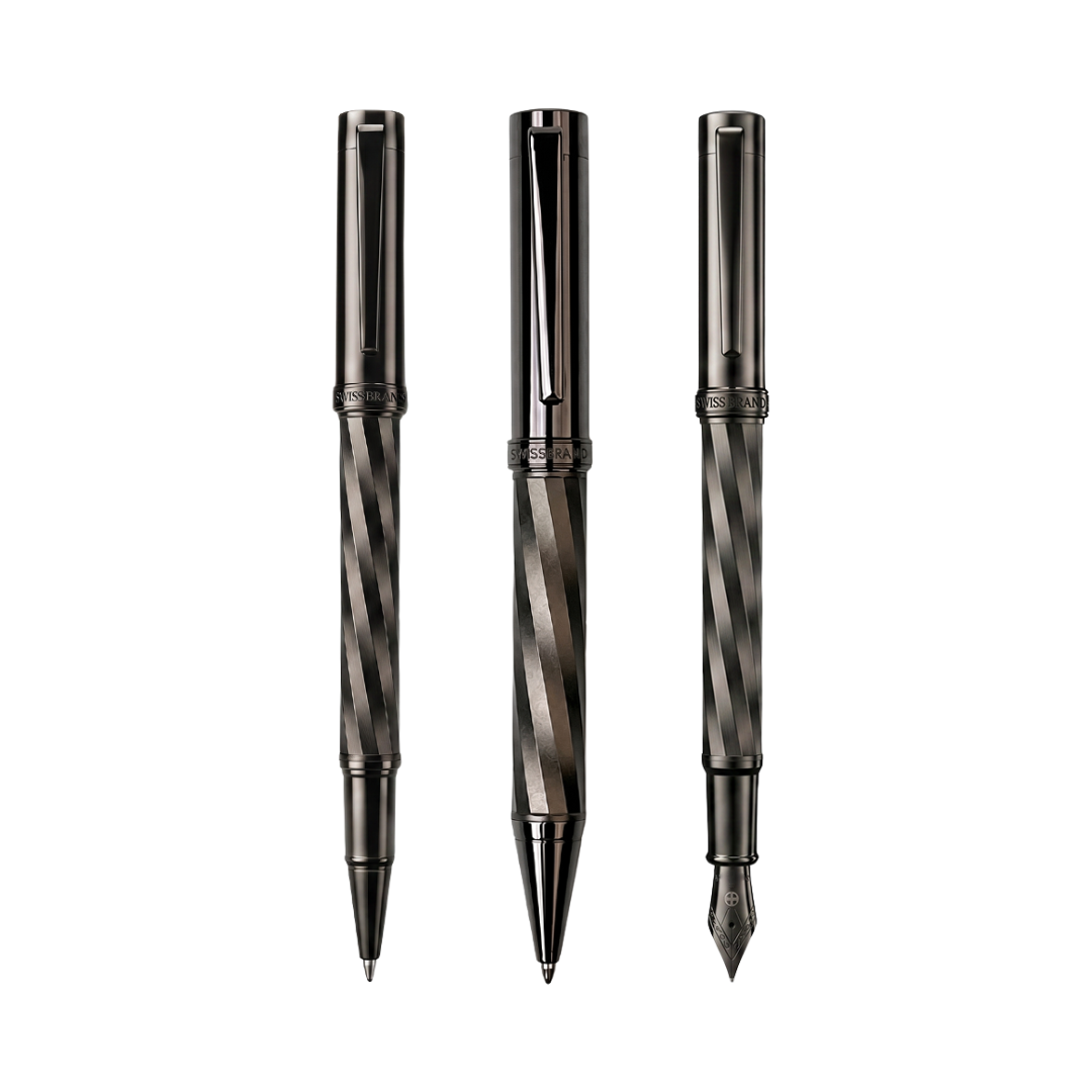 Ashler Arc Ballpoint, Rollerball & Fountain Pen Set