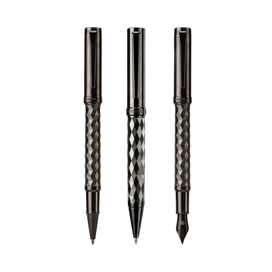 Ashler Crest Ballpoint, Rollerball & Fountain Pen Set