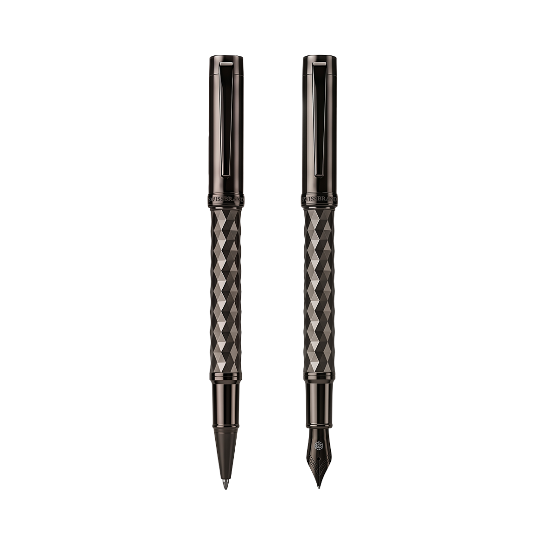 Ashler Crest Rollerball & Fountain Pen Set
