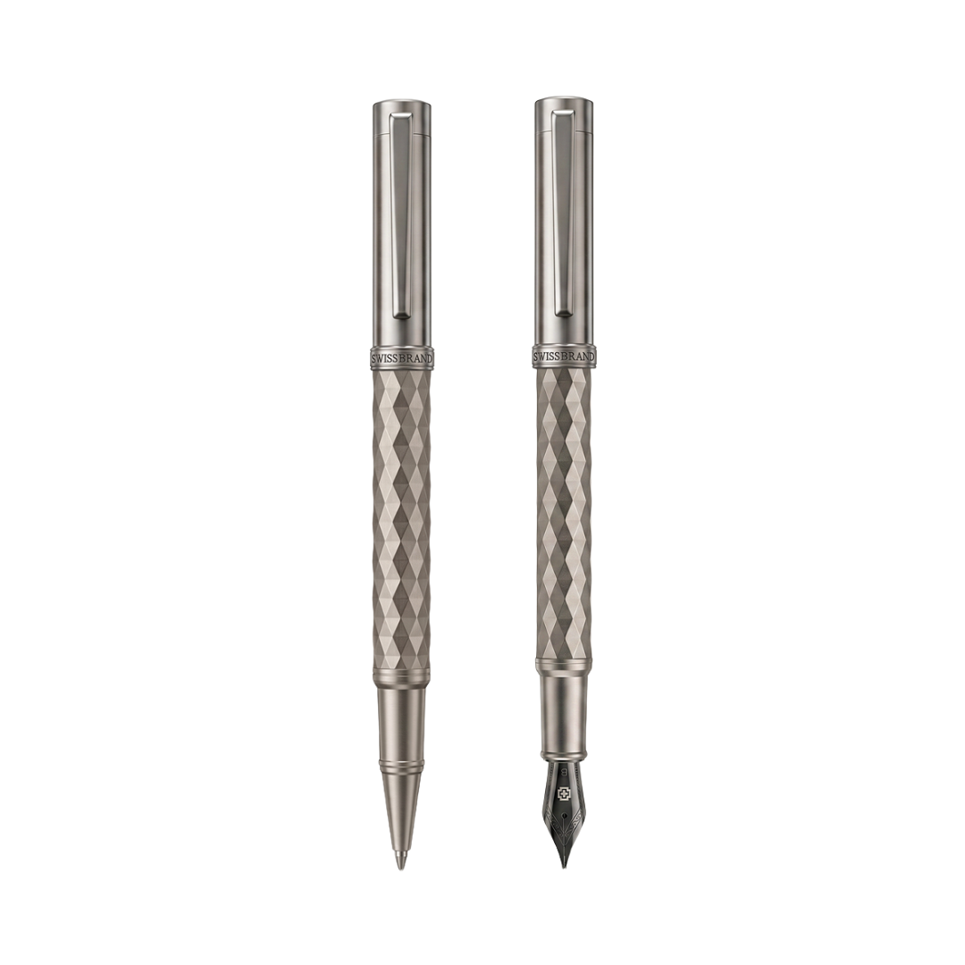 Ashler Crest Rollerball & Fountain Pen Set